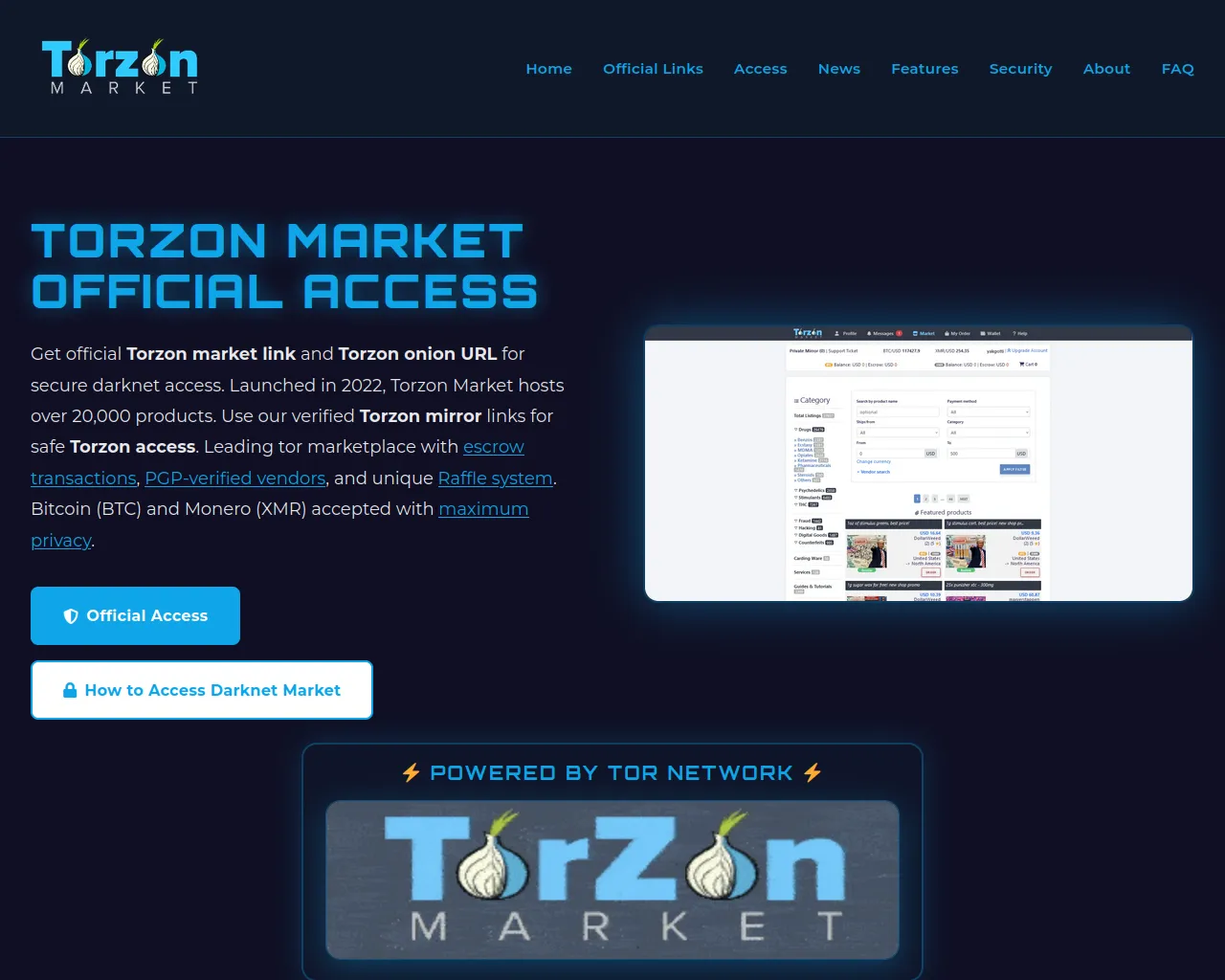 Screenshot of market.torzontor.link