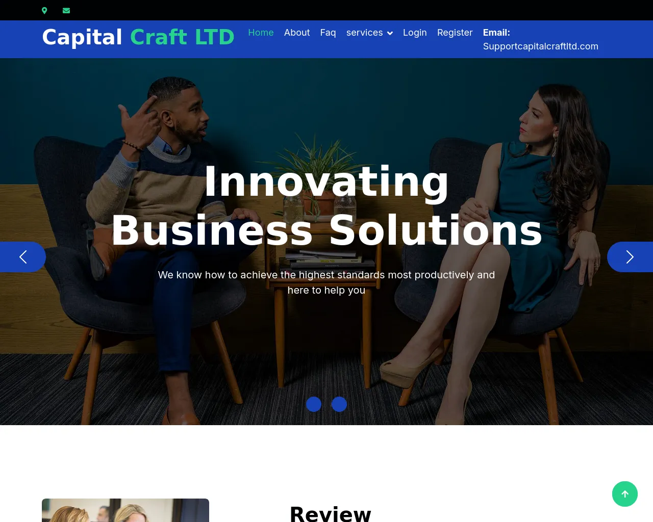 Screenshot of capitalcraftltd.com