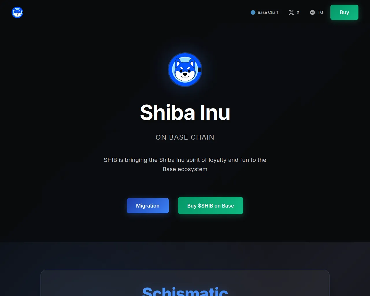 Screenshot of schismaticshiba-claim.xyz