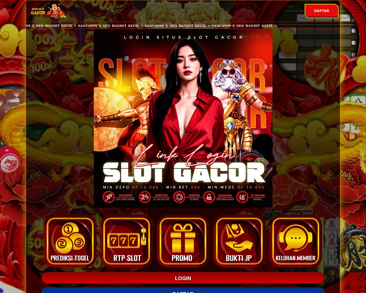 Screenshot of login-sanca999.pages.dev