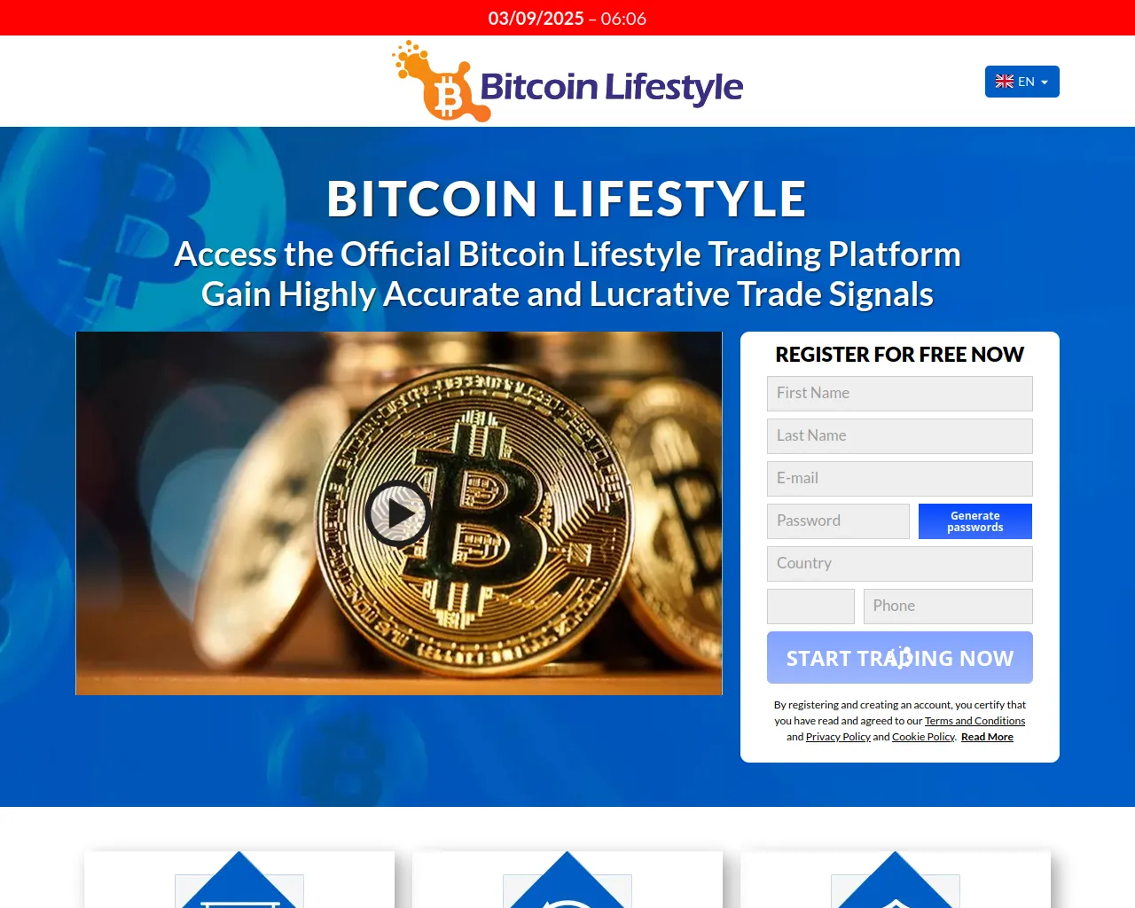 Screenshot of the-bitcoin-lifestyle-pro.com