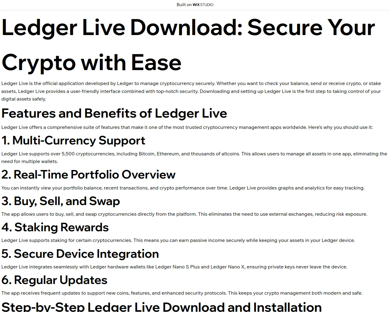 Screenshot of downld-ledrlive.wixstudio.com