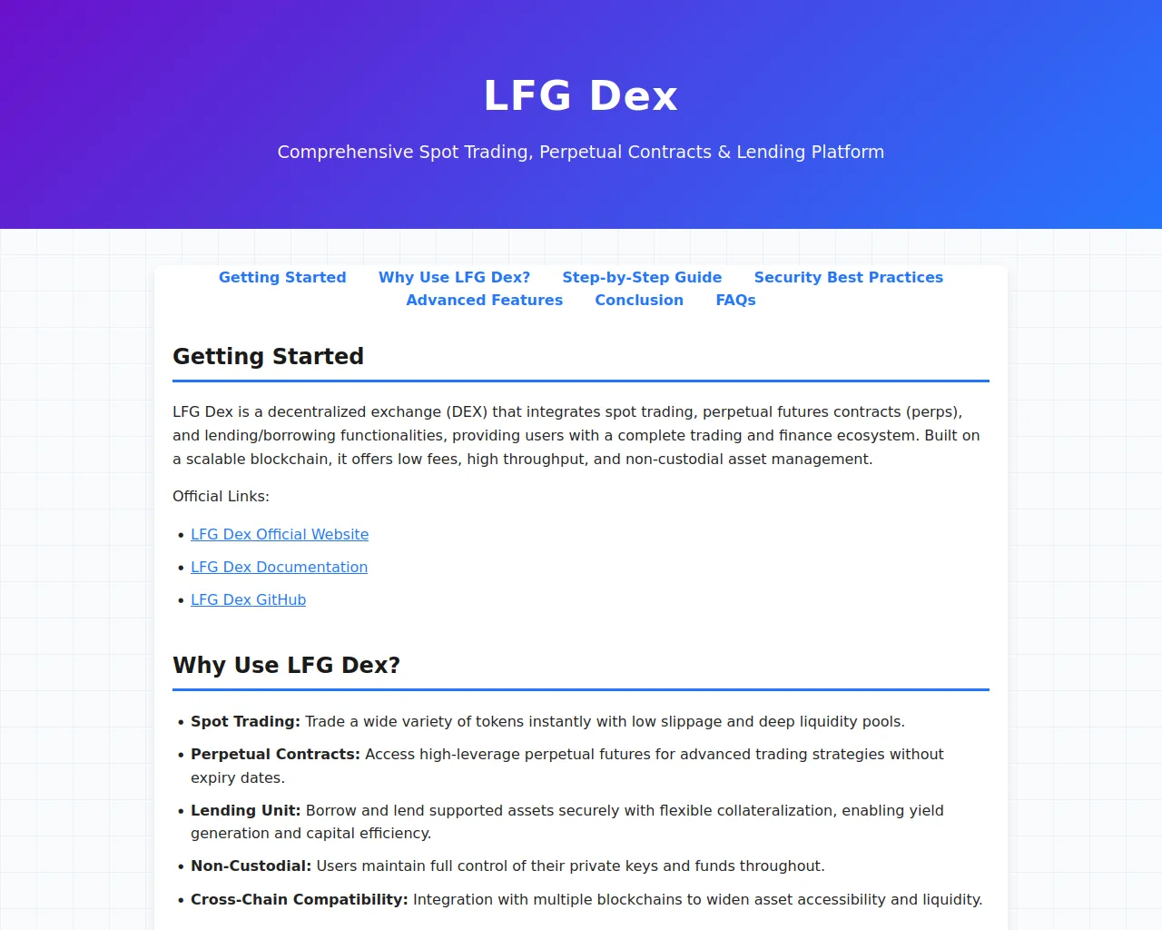 Screenshot of mobile-desktop-lfg-dexx.pages.dev