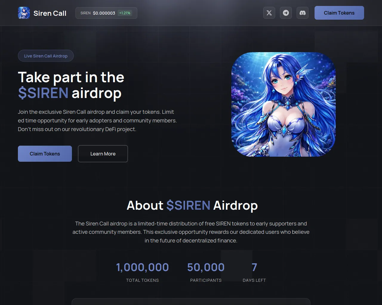 Screenshot of event-siren.fun