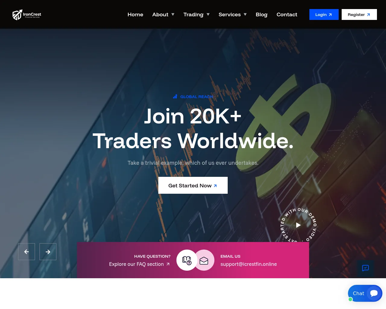 Screenshot of icrestfin.online