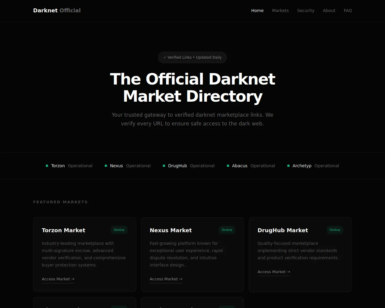 Screenshot of darknet-official.app