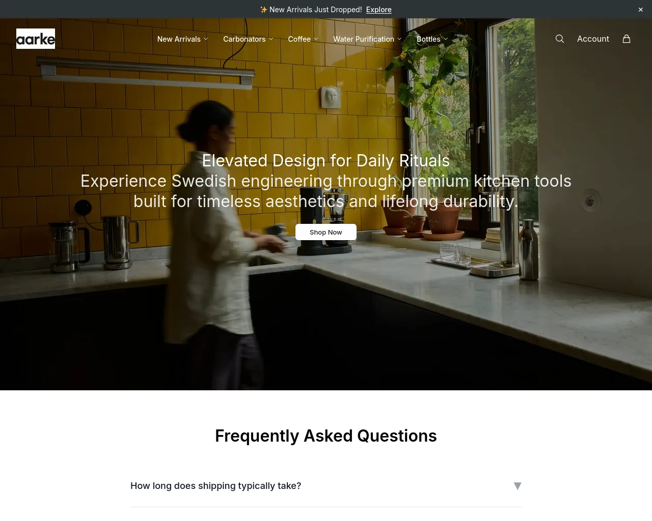 Screenshot of aarkeshop.shop