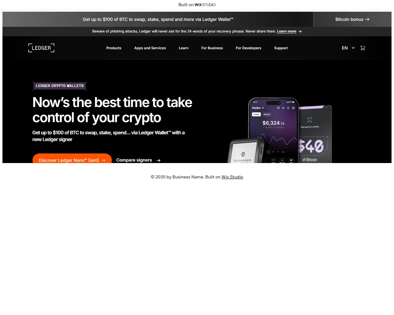 Screenshot of ledegercom-starts.wixstudio.com