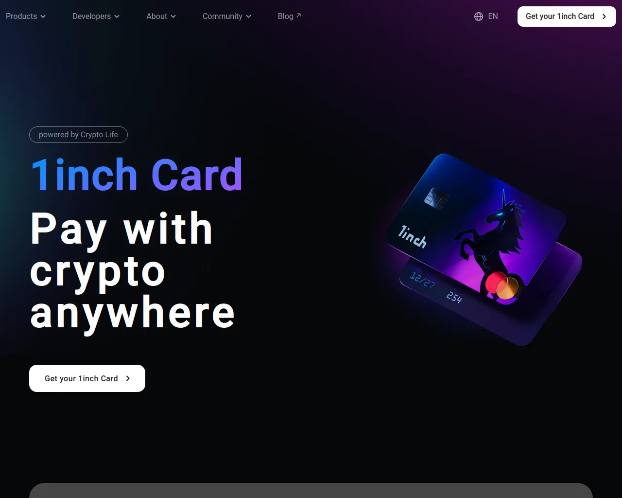 Screenshot of card.1inch.smartseed.co.ke