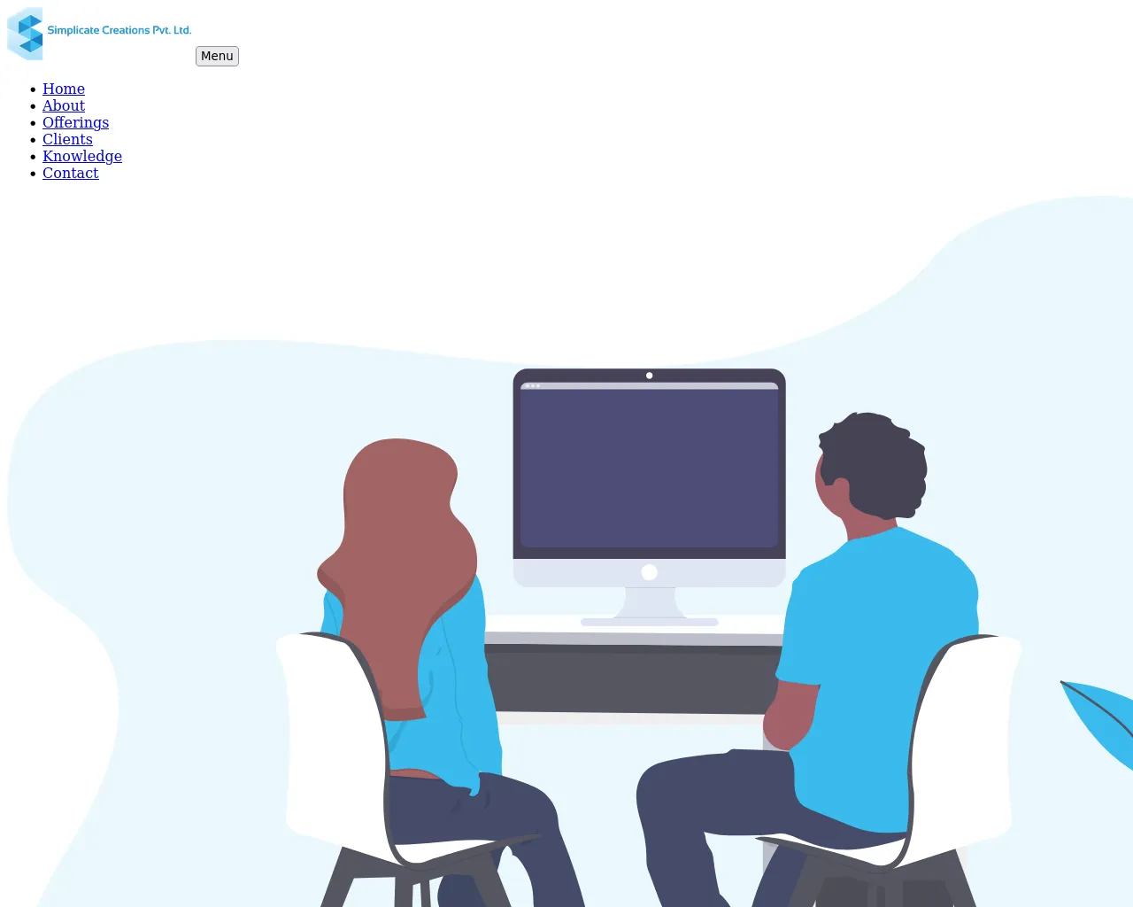 Screenshot of simplicatecreations.com