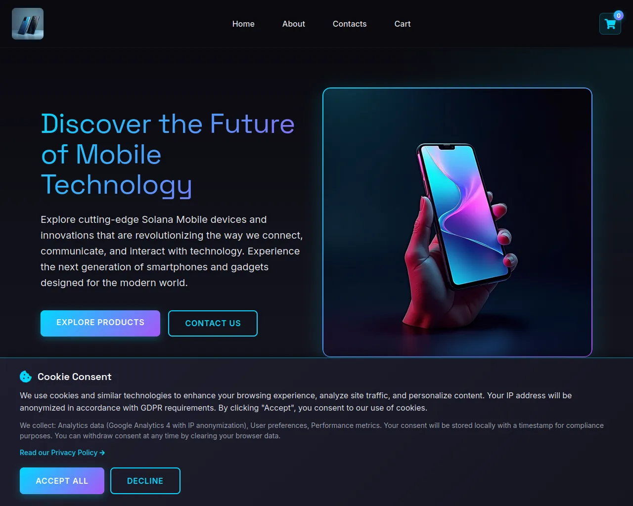 Screenshot of solanomobile.org