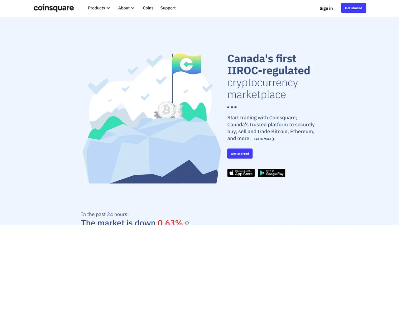 Screenshot of login-coinsquare.webflow.io