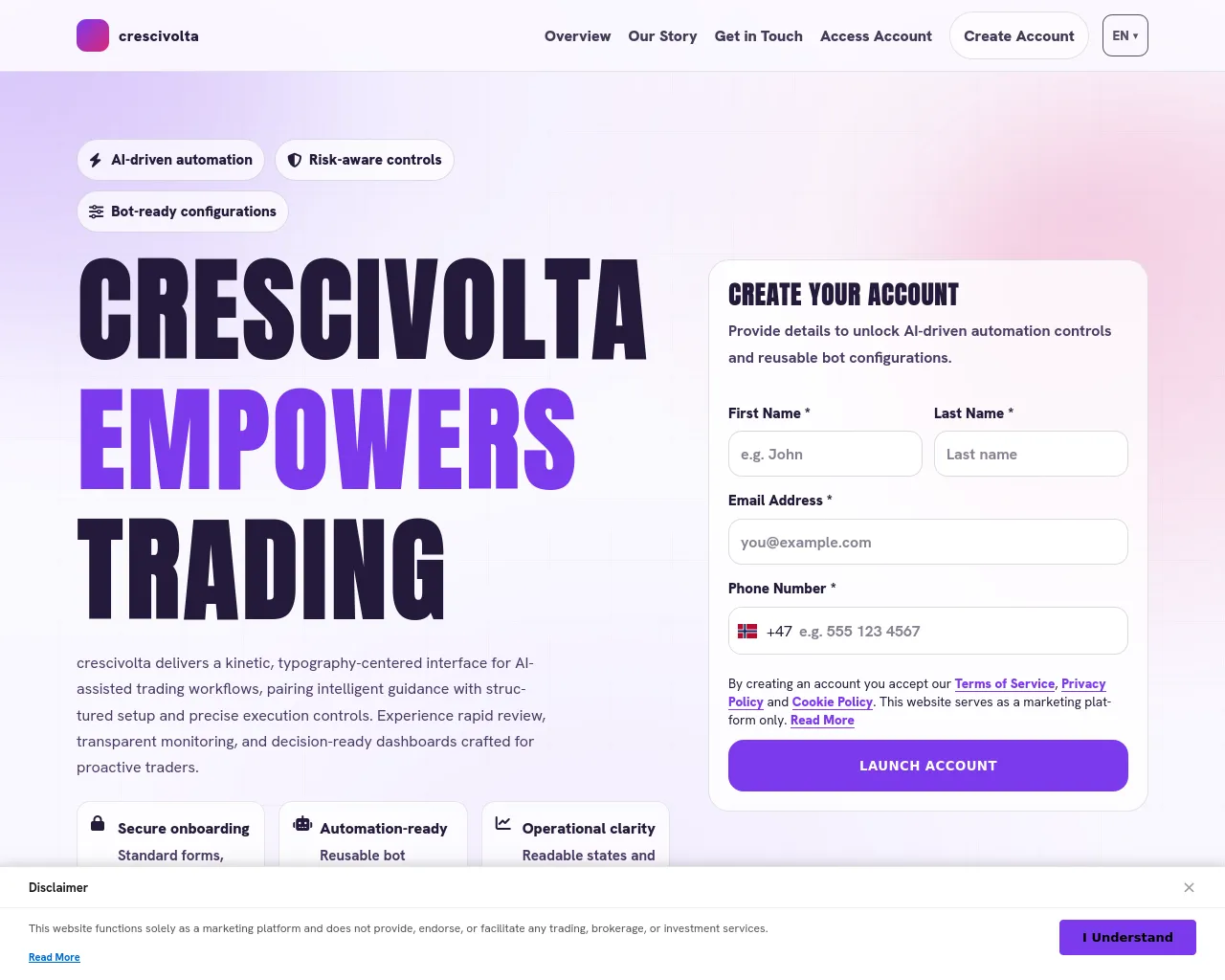 Screenshot of crescivolta.digital