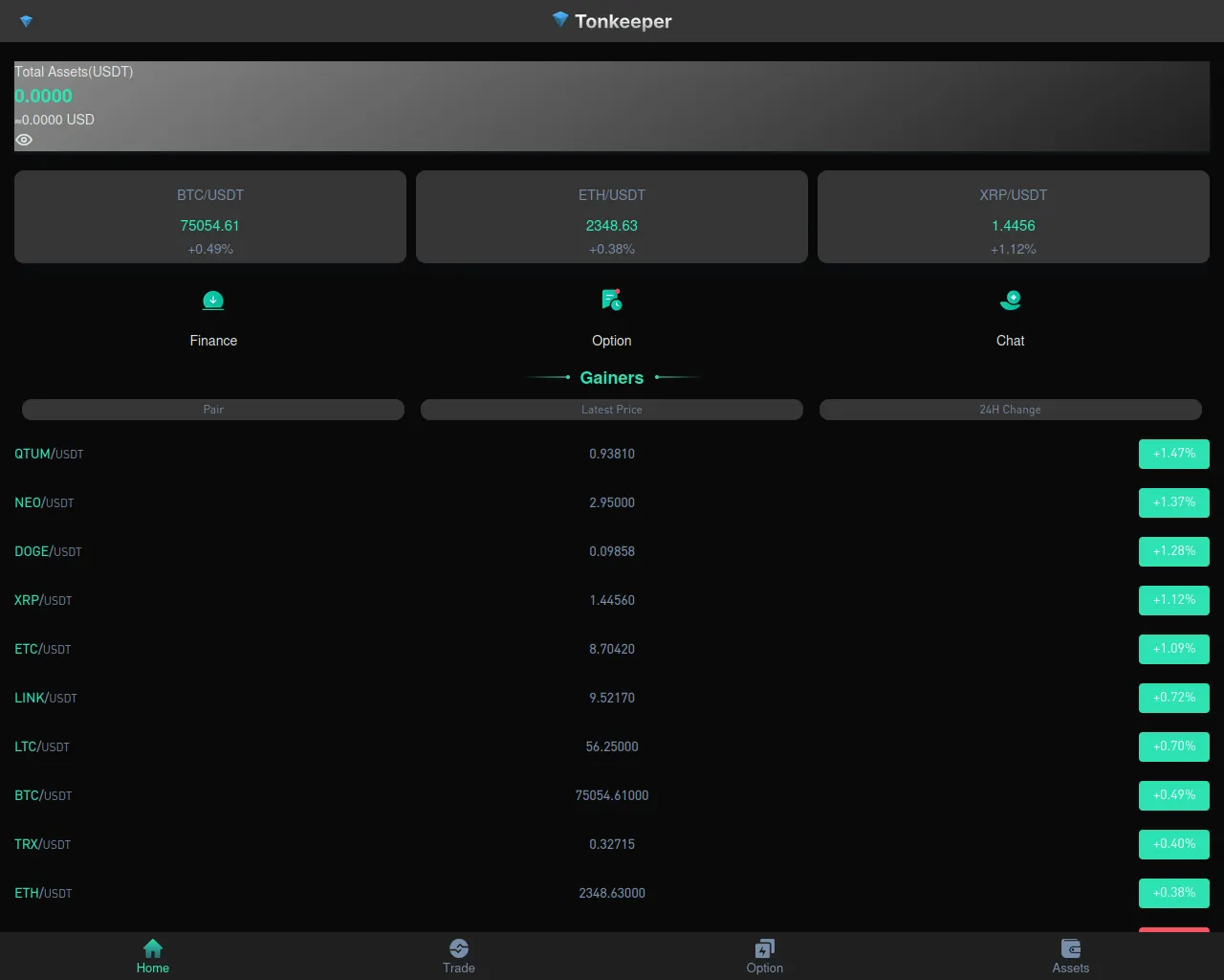 Screenshot of tonkeeper-walle.com