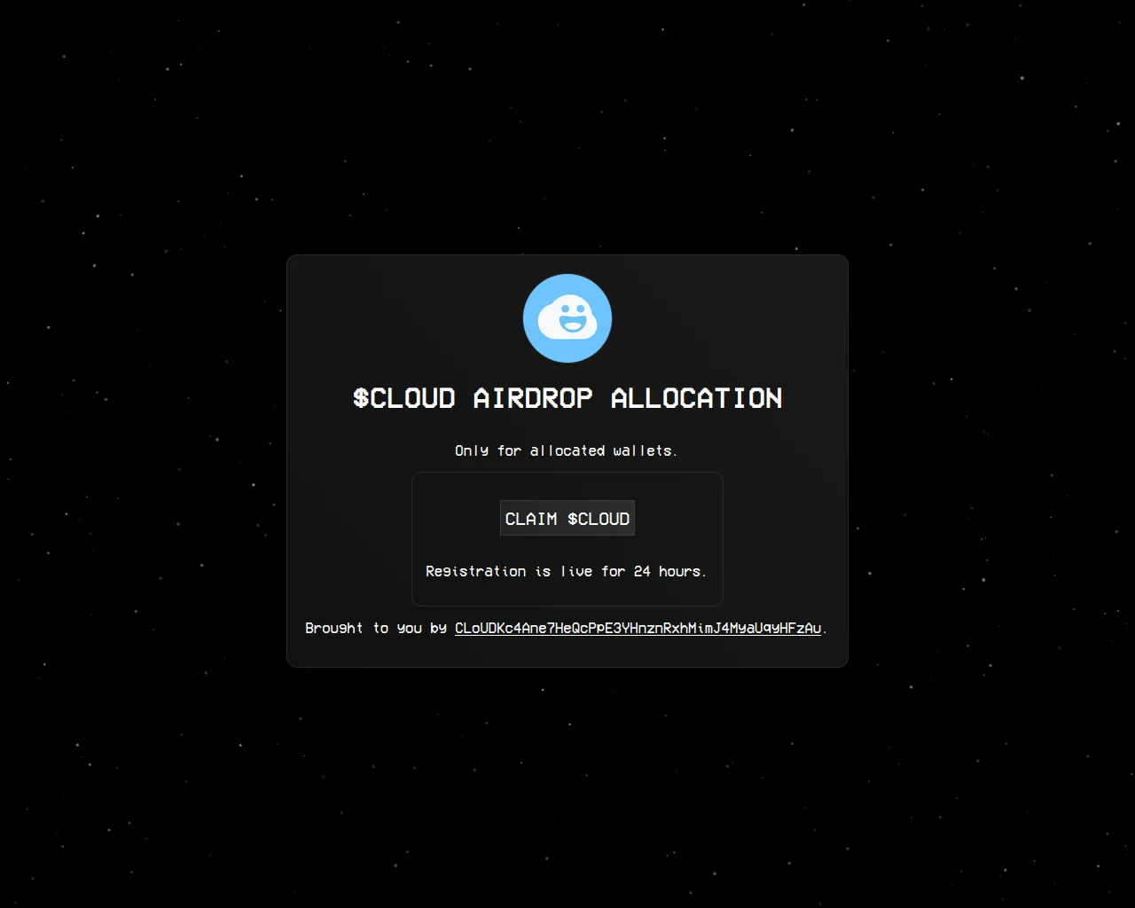 Screenshot of sanctum-cloud-drainer.pages.dev