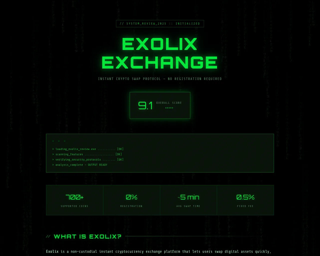 Screenshot of exolix.app