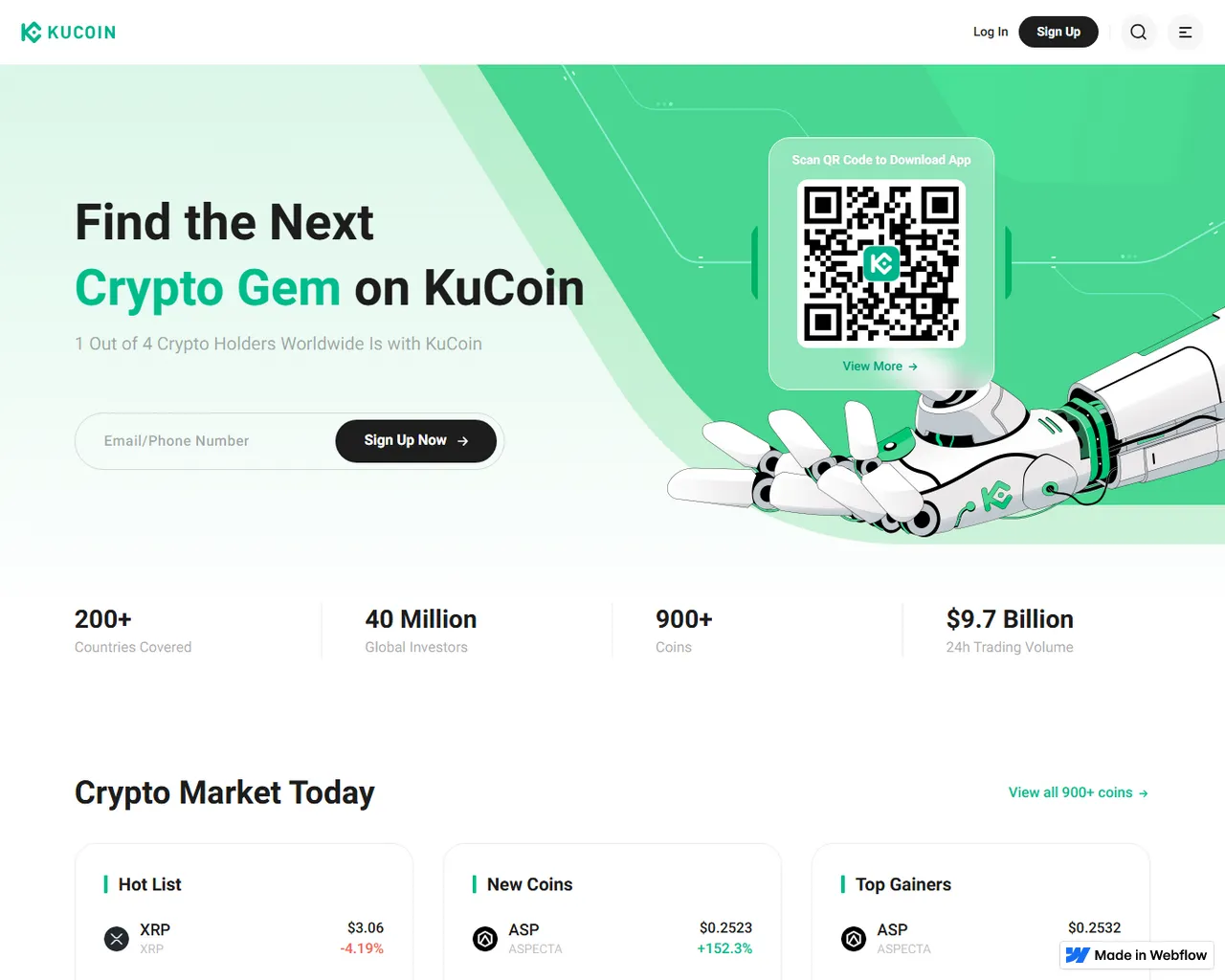 Screenshot of kkucoinn-i-en.webflow.io