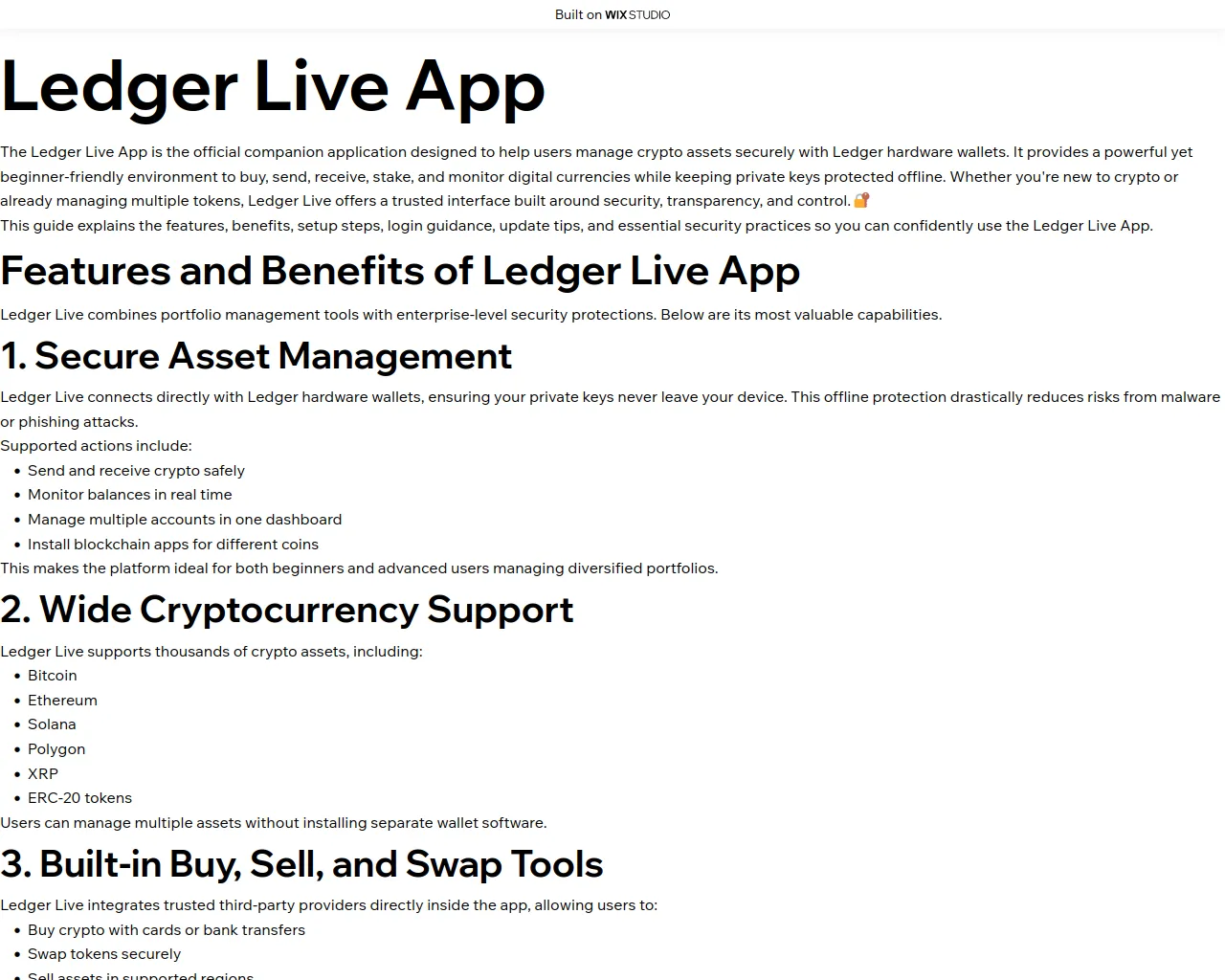 Screenshot of ledgrlive-apps.wixstudio.com