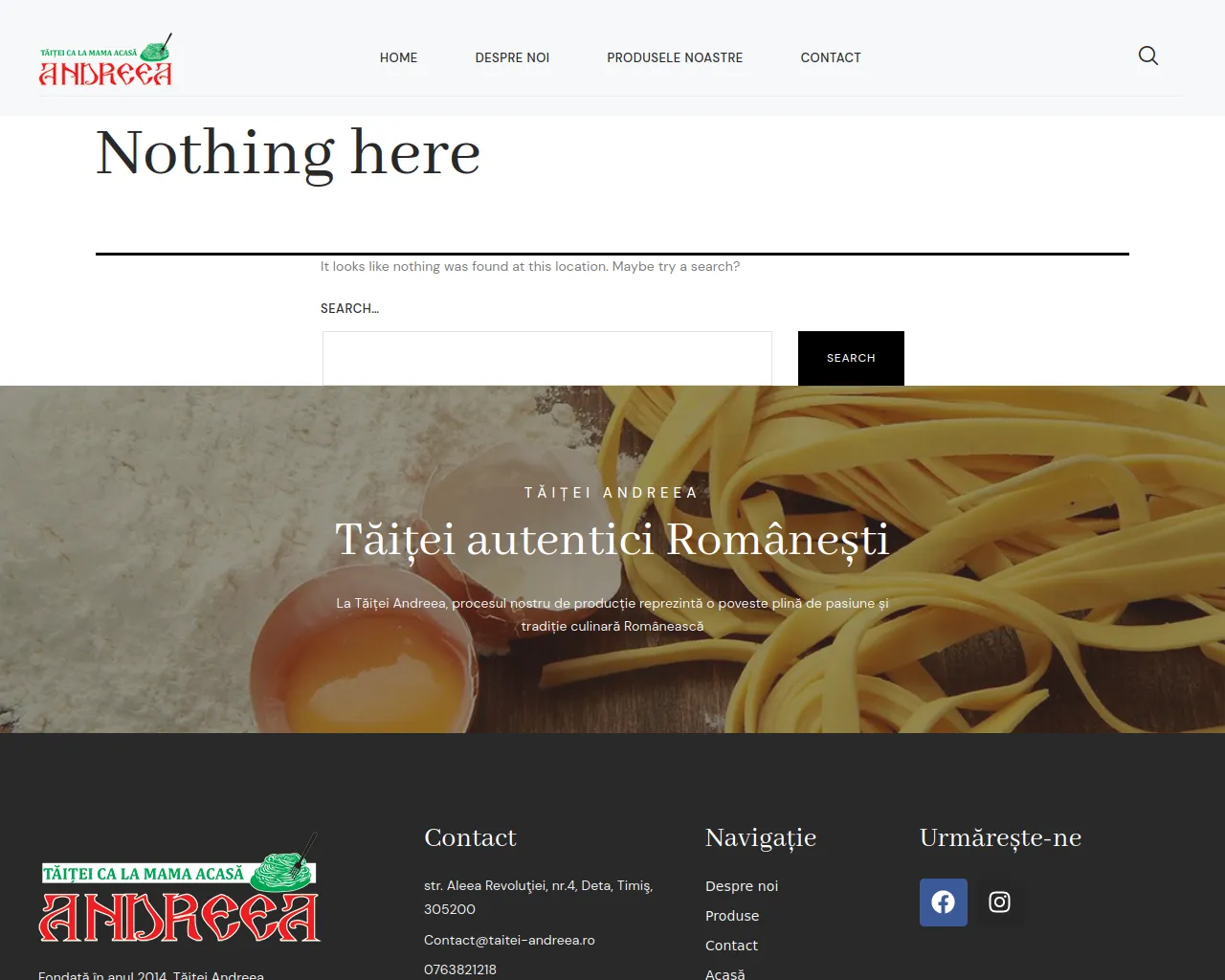 Screenshot of taitei-andreea.ro