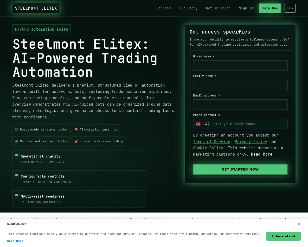 Screenshot of steelmont-elitex-engine.com