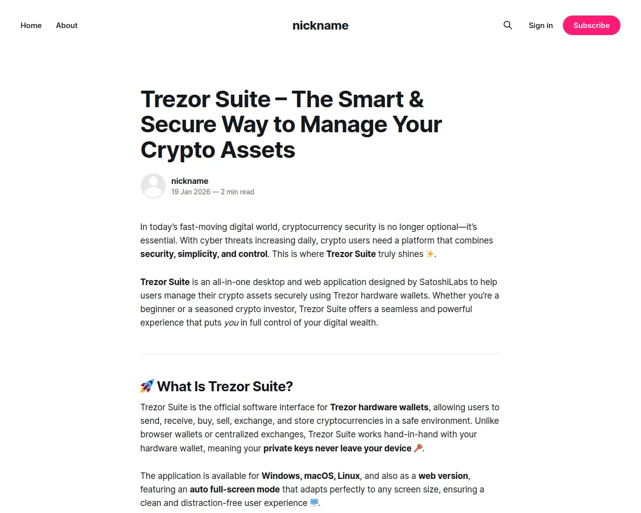 Screenshot of startusa.ghost.io