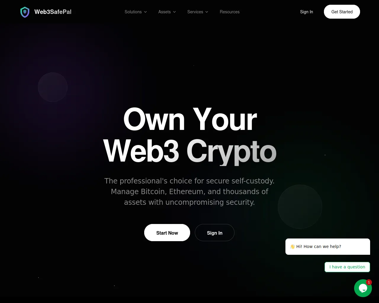Screenshot of web3safepal.com