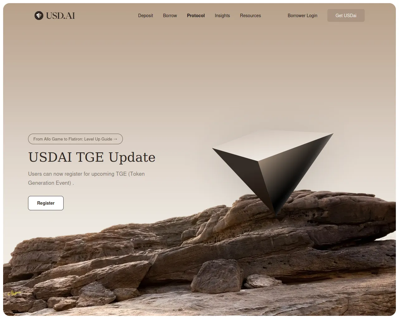 Screenshot of usdai.governance-proposals.xyz