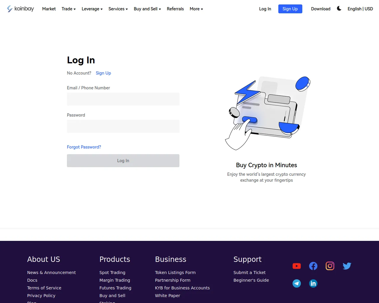 Screenshot of koinbaye.com
