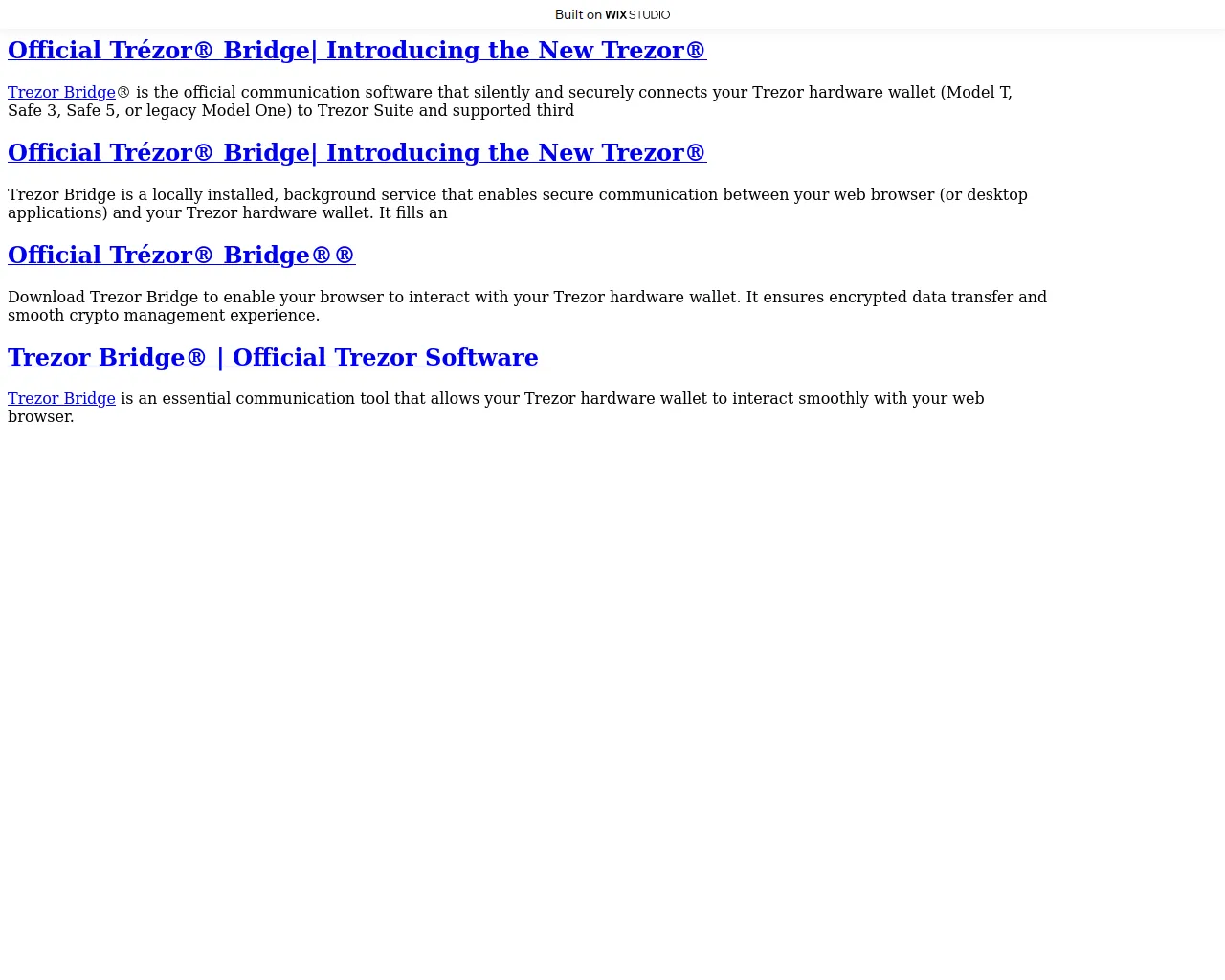 Screenshot of getbridgeapp.wixstudio.com