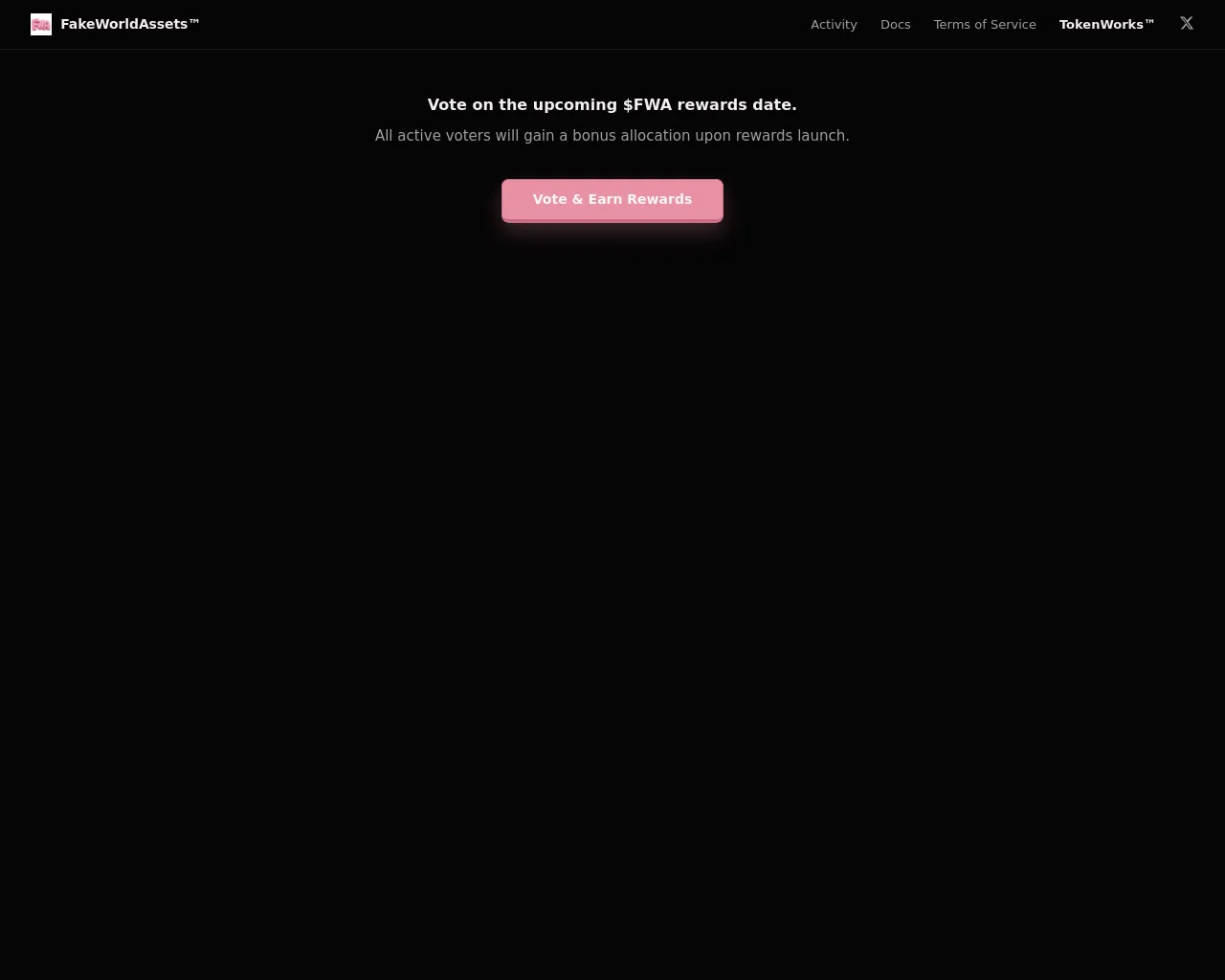 Screenshot of reward-fwa.fun