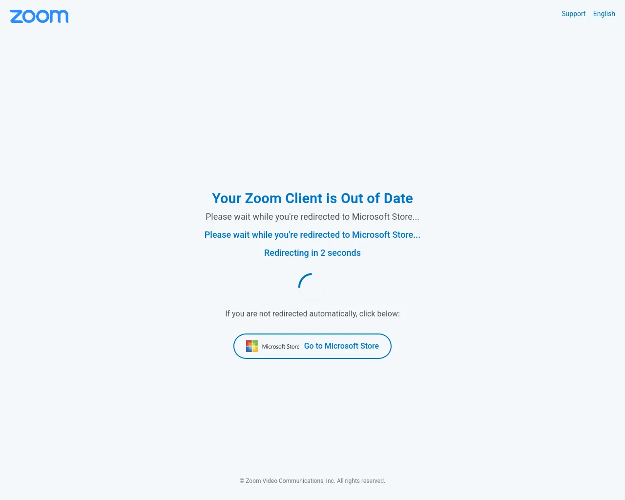 Screenshot of quickmeetingliink.top