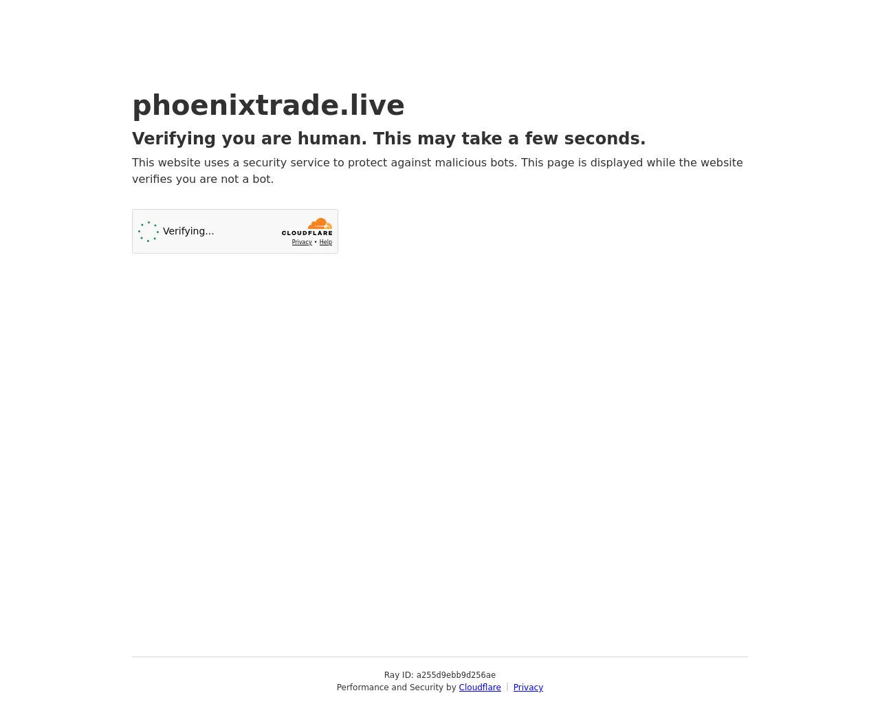 Screenshot of phoenixtrade.live
