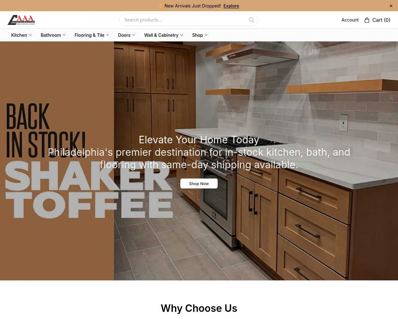 Screenshot of aaadistributorco.shop