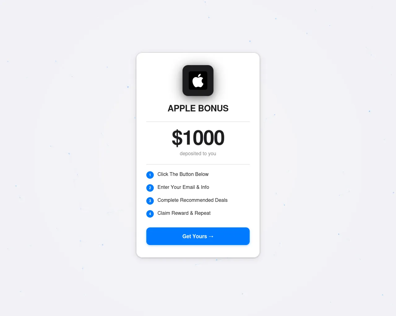 Screenshot of apple-bonus-lander.pages.dev