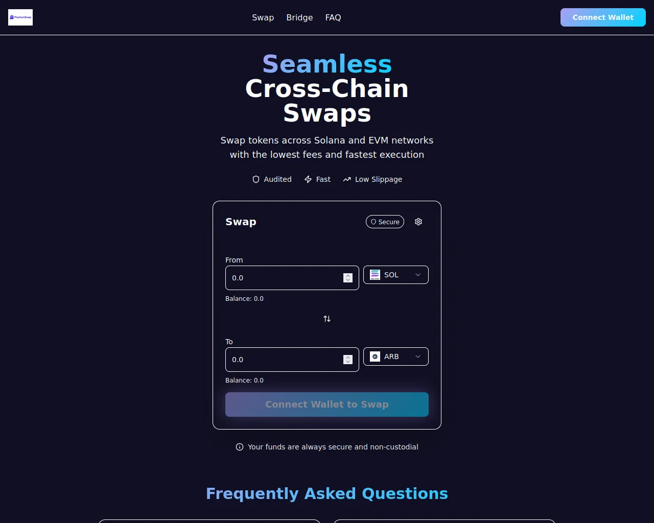 Screenshot of phantomswap.xyz