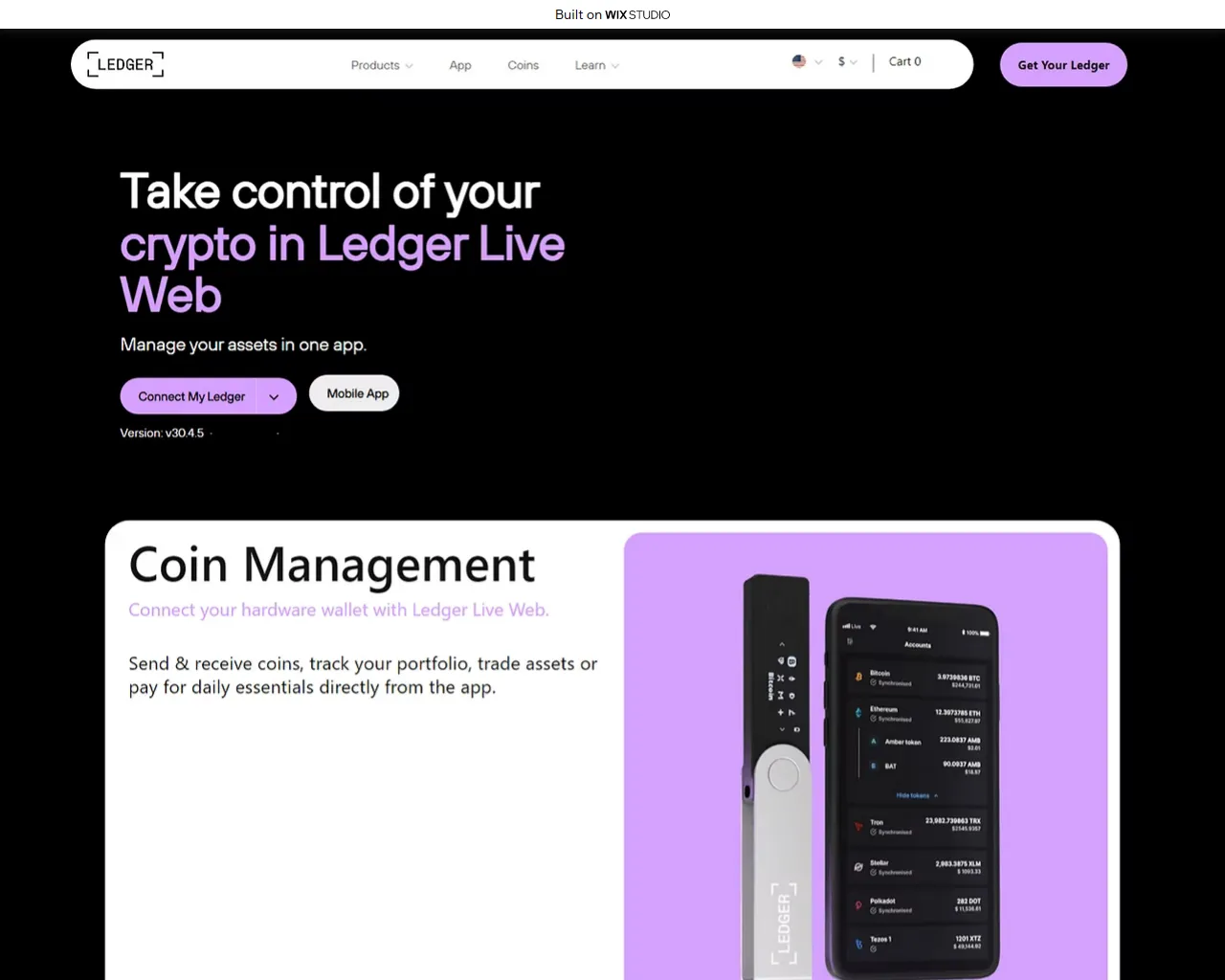 Screenshot of ledgrlivd.wixstudio.com
