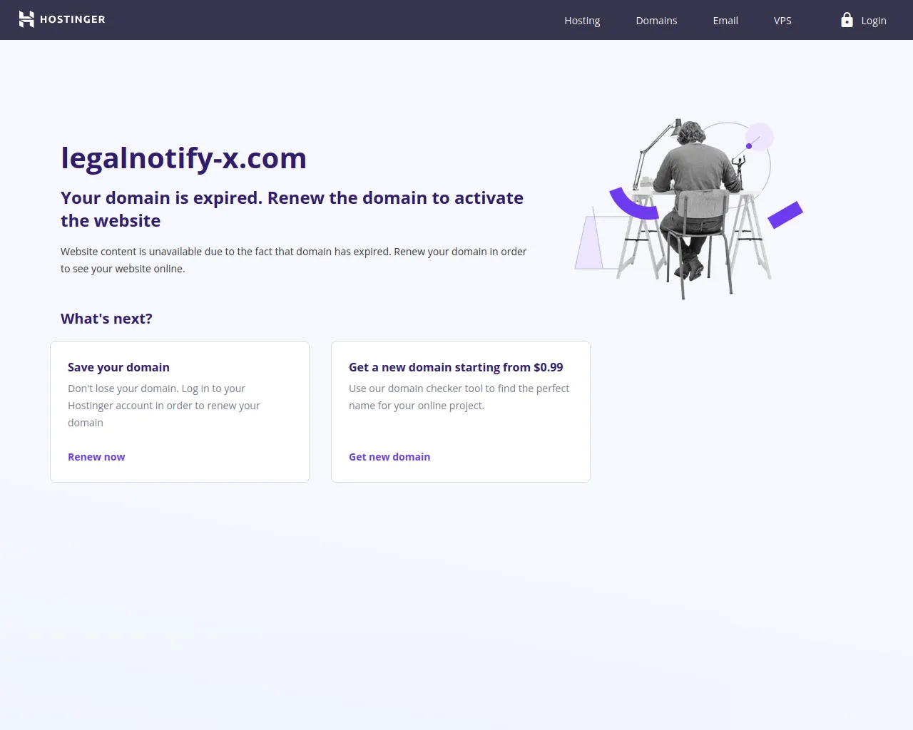 Screenshot of legalnotify-x.com