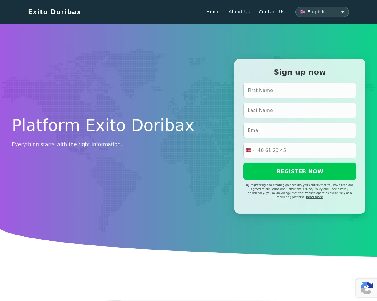 Screenshot of exitodoribax-app.com