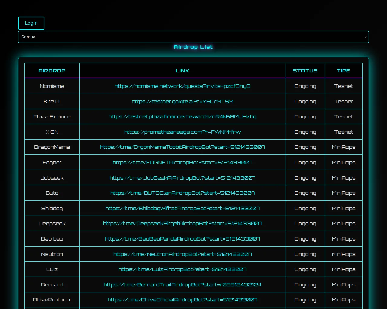 Screenshot of airdrop-9e6.pages.dev