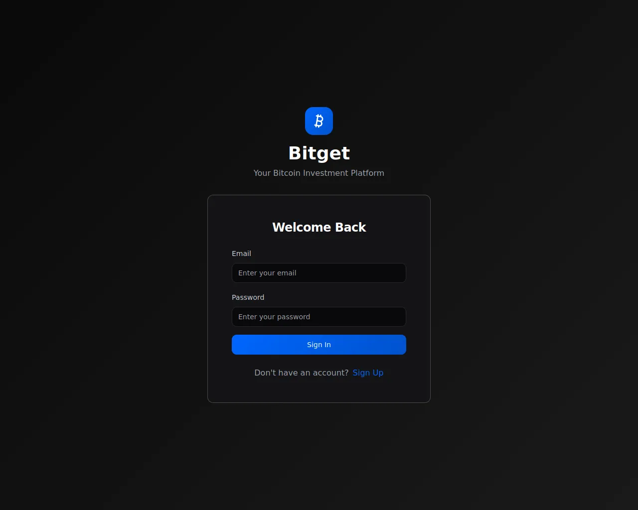Screenshot of bitgetinvestment.com