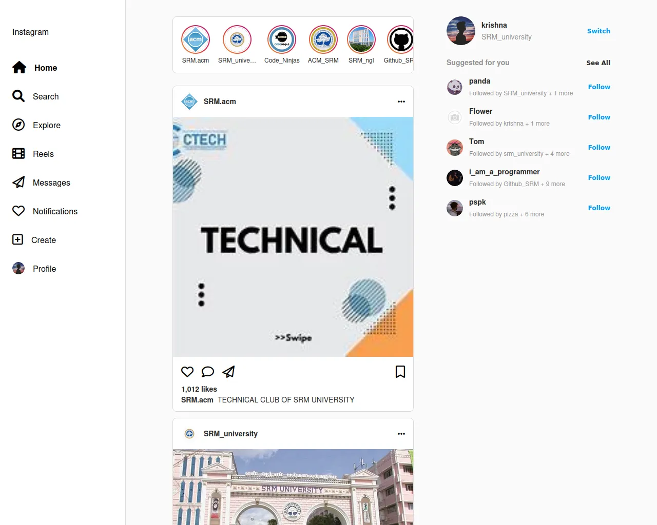 Screenshot of instagram-clone-sigma-seven.vercel.app
