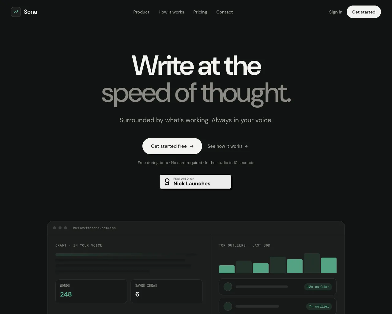 Screenshot of buildwithsona.com