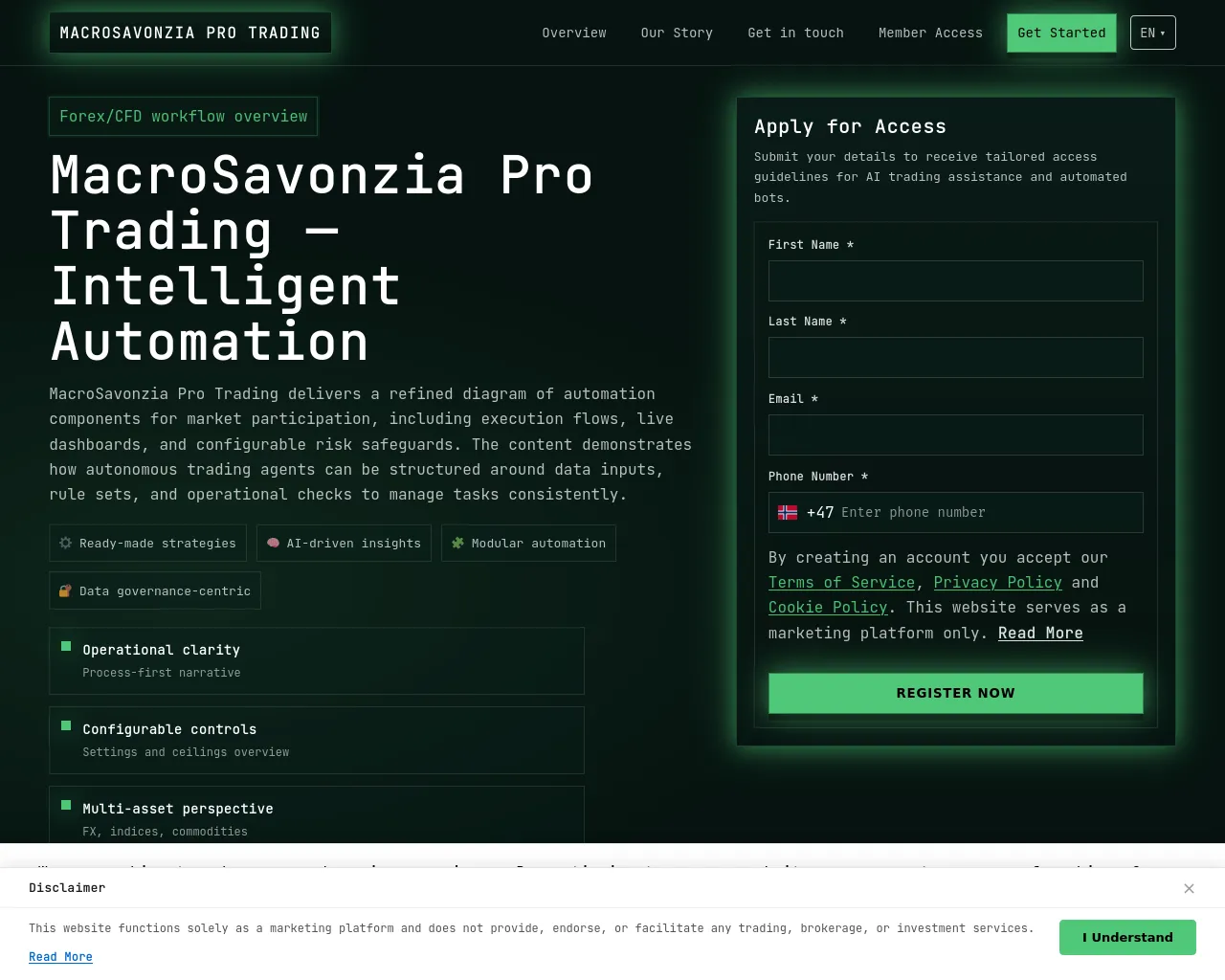 Screenshot of macrothesavonzia.digital