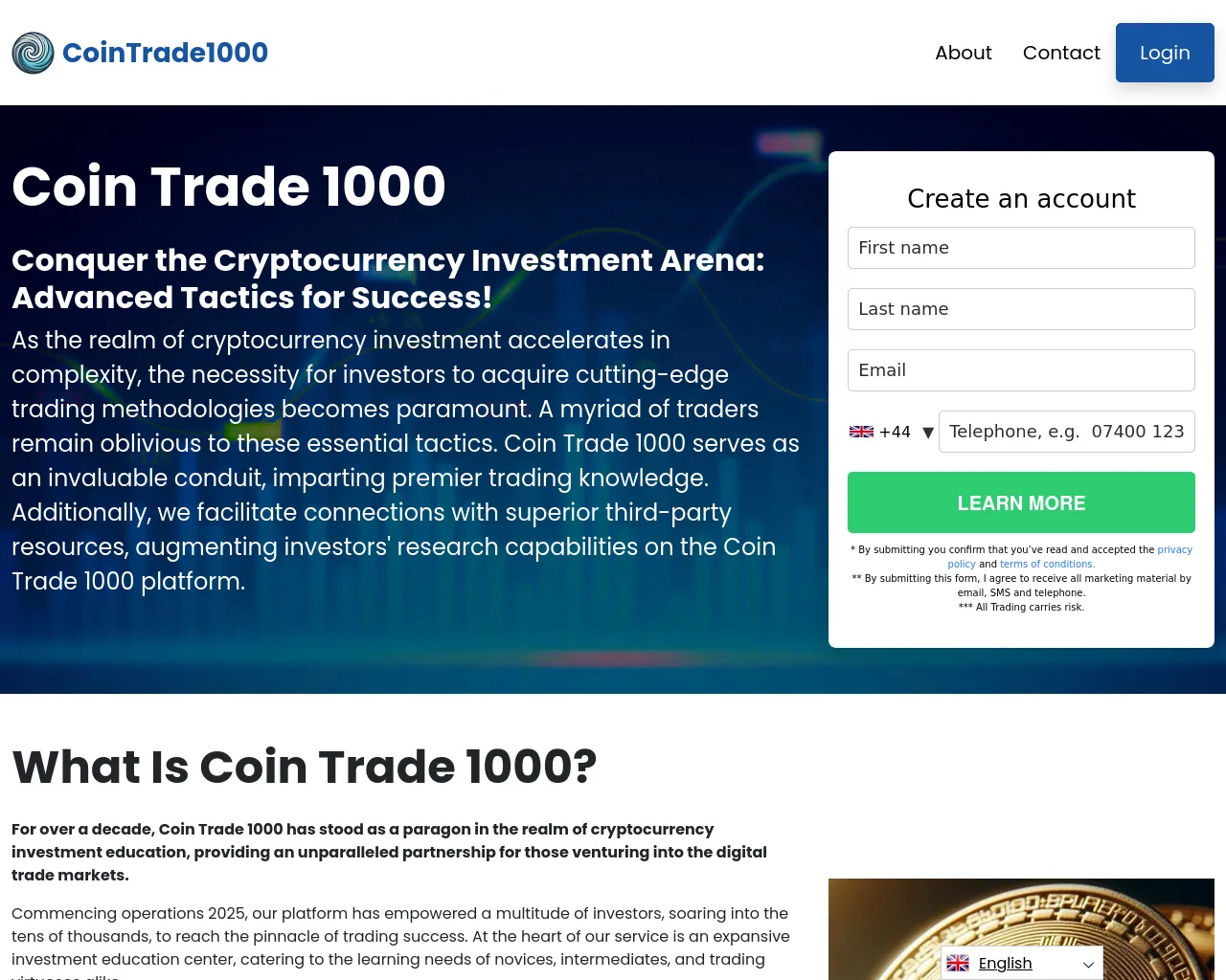 Screenshot of coin-trade-1000.com