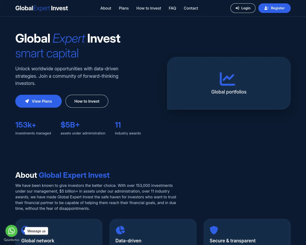 Screenshot of globalexpertinvest.org