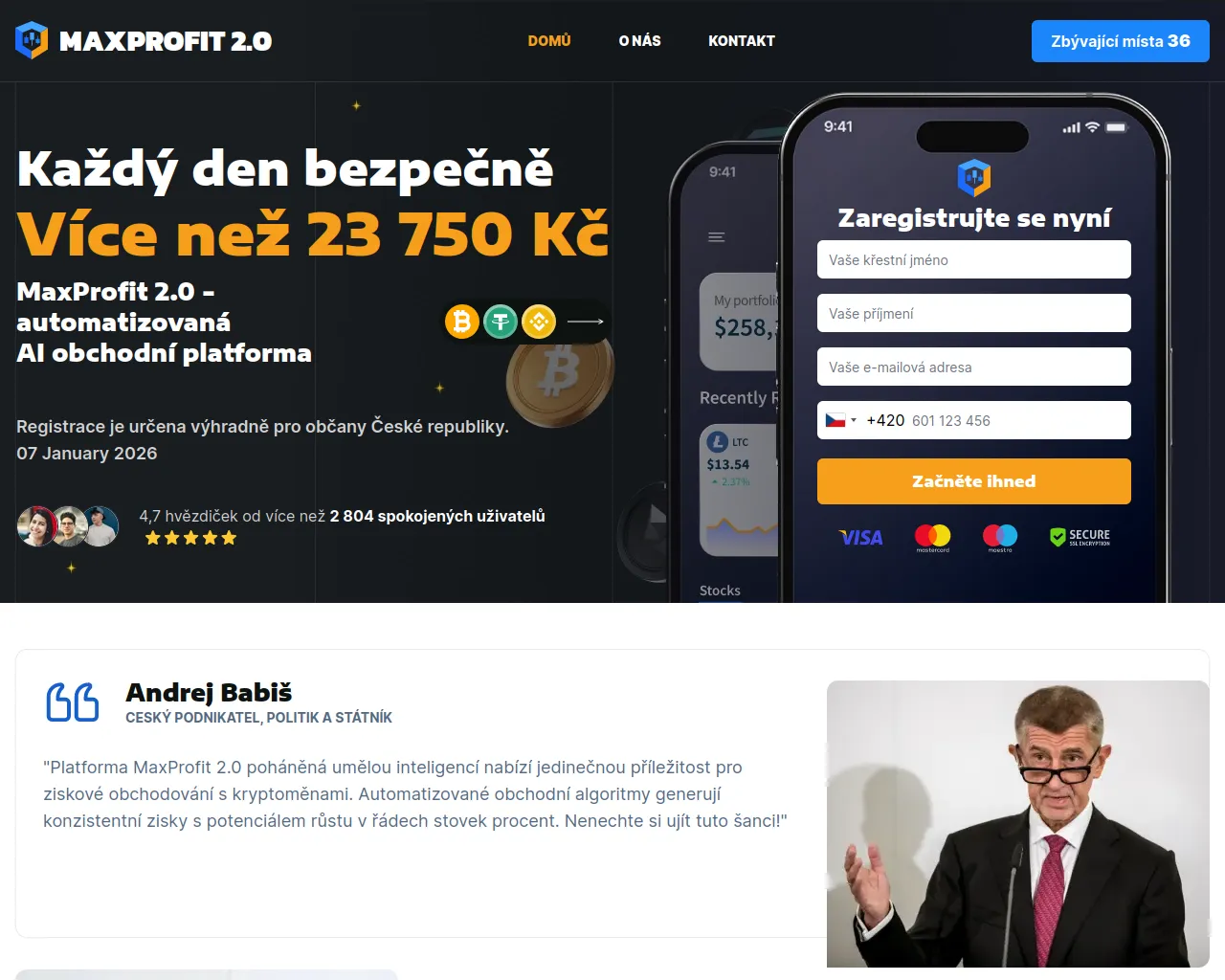 Screenshot of maxprofit20.com