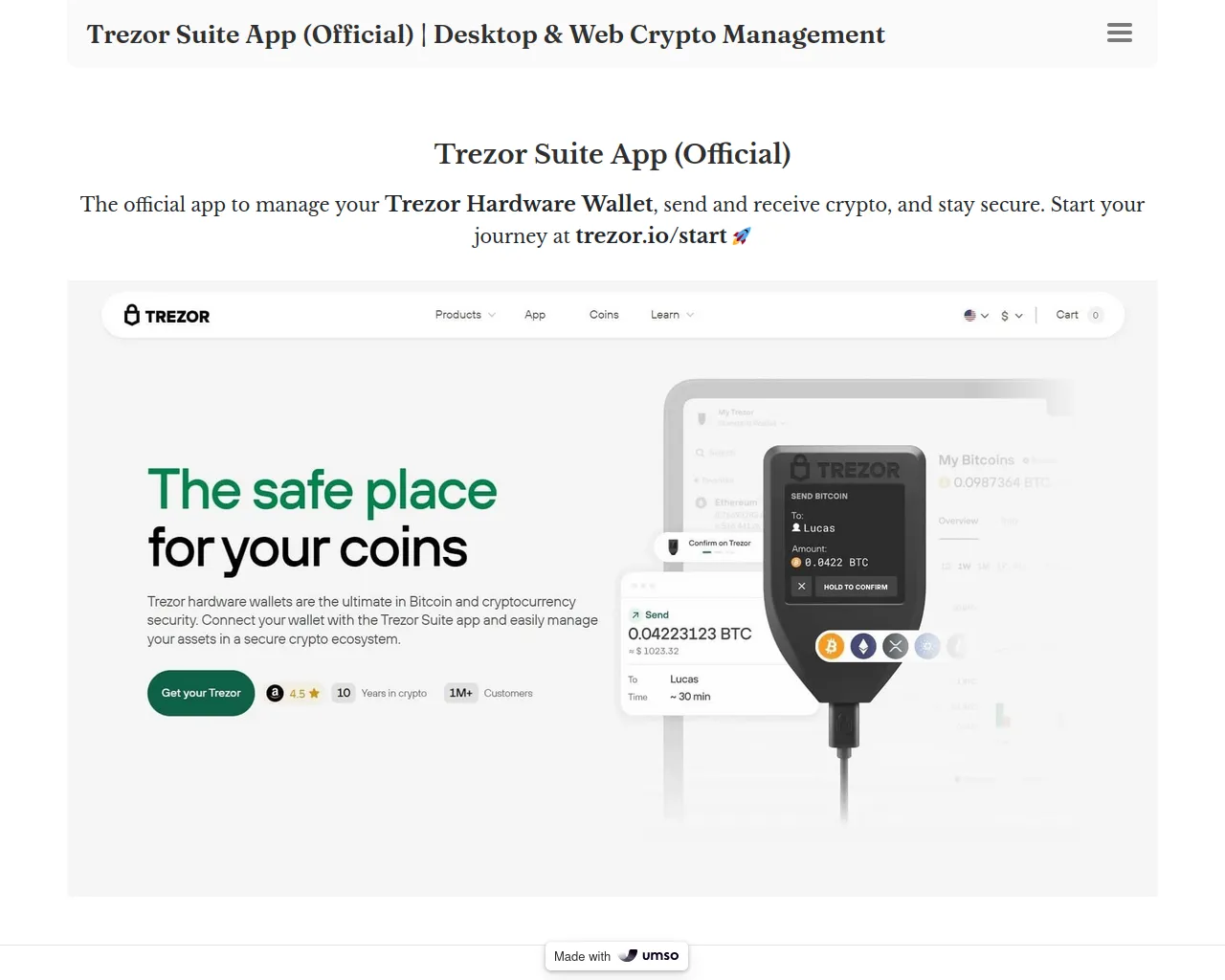 Screenshot of en-us-suites-trz.umso.co