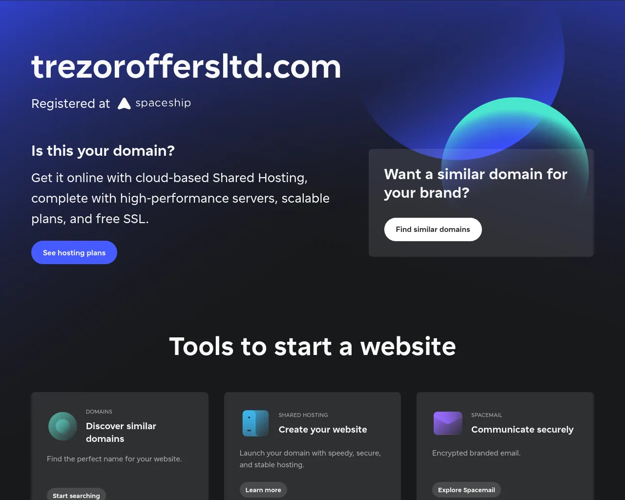 Screenshot of trezoroffersltd.com