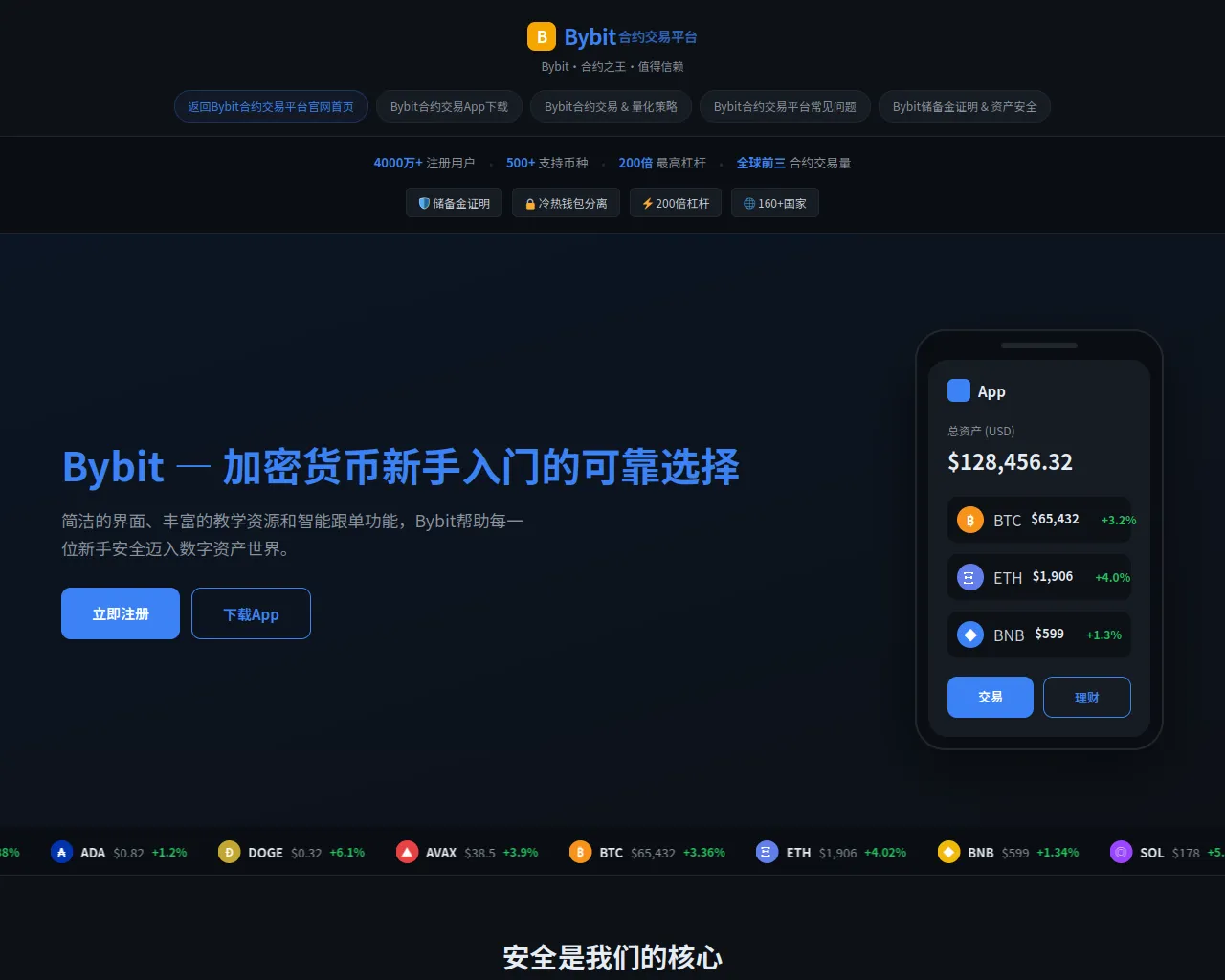 Screenshot of bybit-za.com.cn