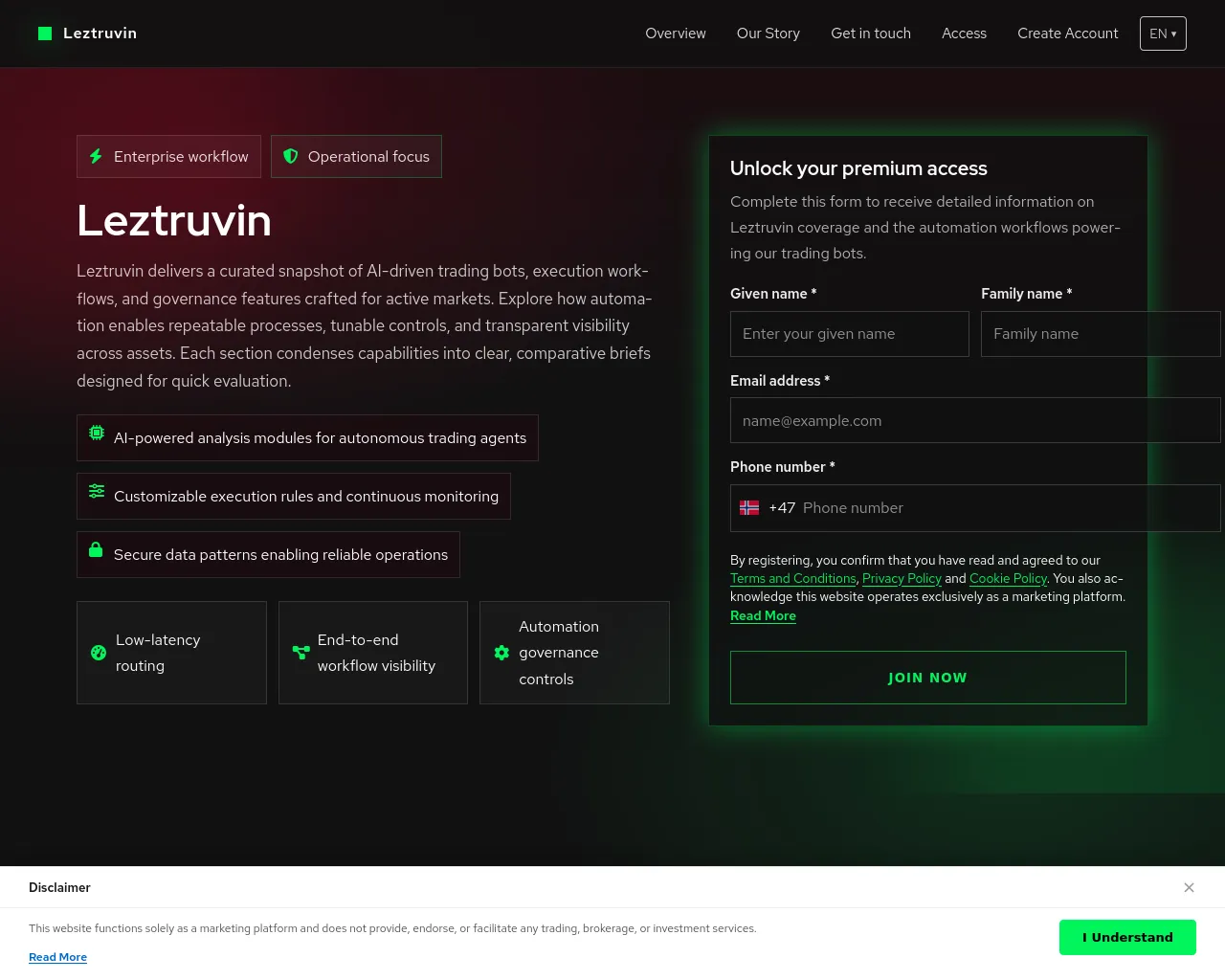 Screenshot of leztruvinsoftware.com